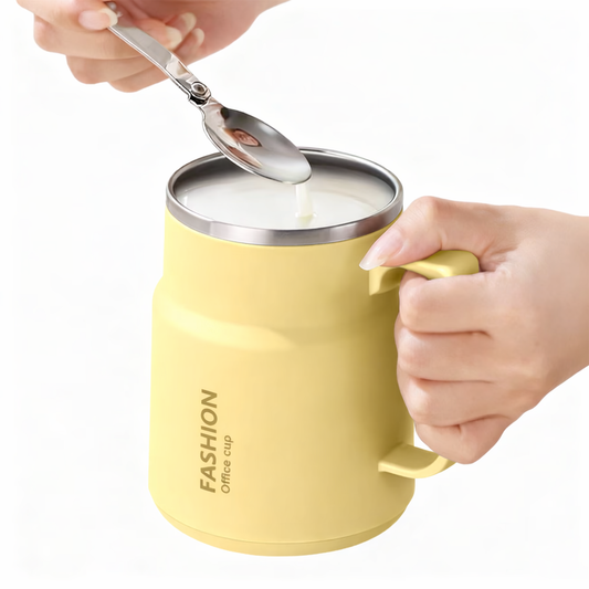 Taza Portátil en Acero Inoxidable con Tapa y Filtro