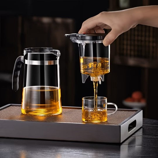 Tetera de Vidrio con Infusor 500 ml (Té en hoja suelta o  Mezclas Aromáticas)