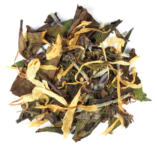 Té Blanco y Verde con Durazno & Lavanda | Bienestar y Relajación