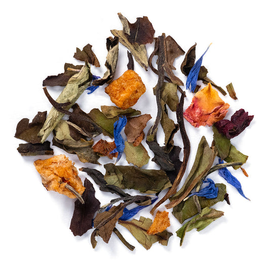 Té Blanco y Rooibos con Arándanos y Pétalos de Rosa | Antioxidante & Cuidado de la Piel