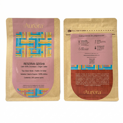Café Reserva Geisha en Grano Verde - Caturra