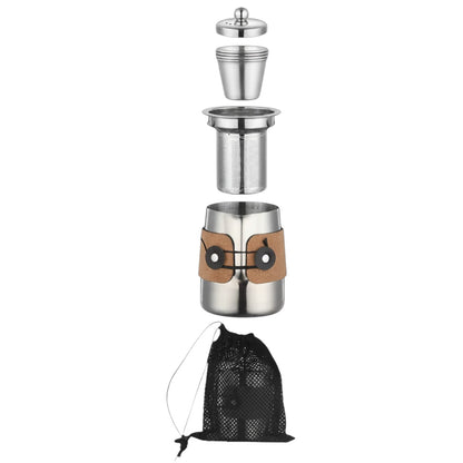 Juego de Té Portátil en Acero Inoxidable 5 piezas