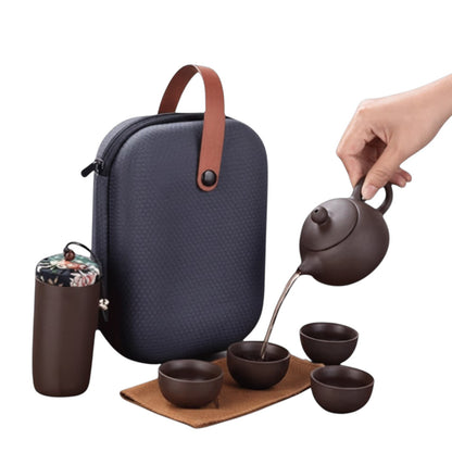 Juego de Té Portátil en Arcilla 7 piezas