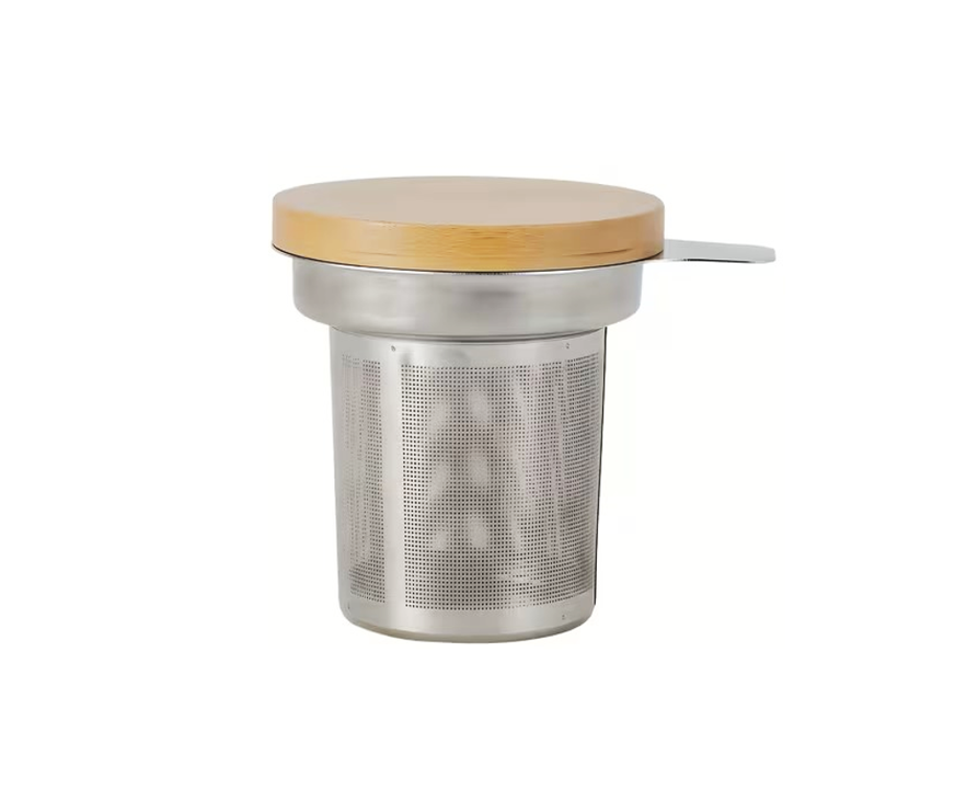 Taza Infusora Aurora – Vidrio & Madera