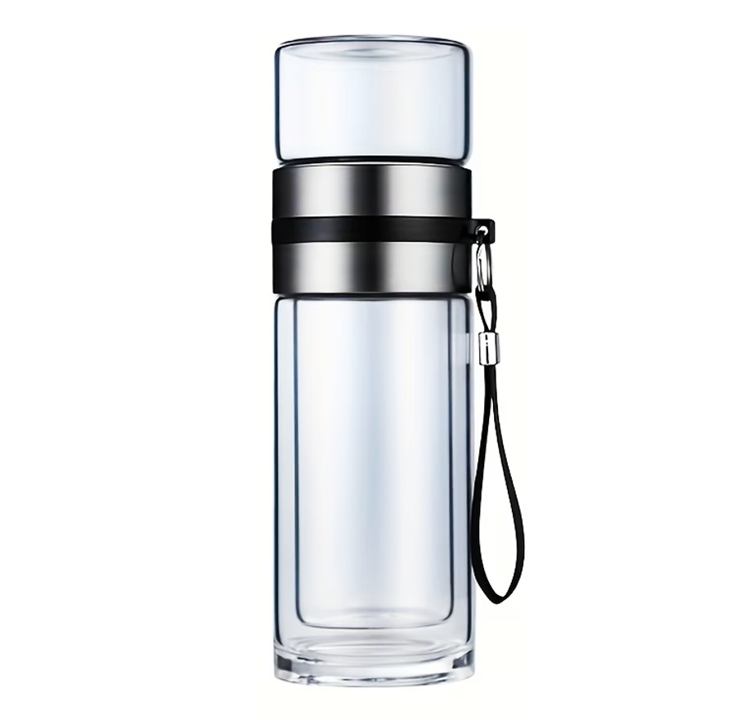 Termo Infusor de Vidrio Doble Pared 450 ml